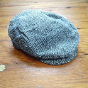 4Xl Herringbone Mens Driving Cap, 4 xl mens hat